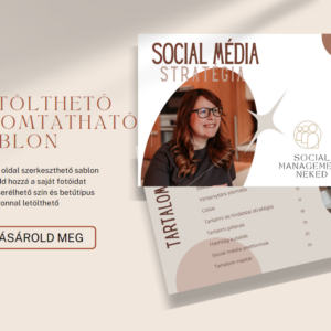 Social media stratégia sablon